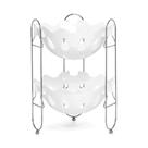 Fruteira De Mesa Dupla Cromada Branco - Capricho