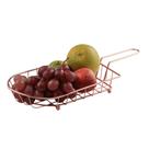 Fruteira De Mesa Em Formato De Barco Ideal Para Servir Salgados Cor Rose Gold 35cm