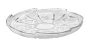 Fruteira de Mesa em Vidro Cristal 28cm Centro de Mesa