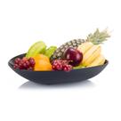 Fruteira de Mesa Retangular 40cm Preto Moda do Chef Fruteira de Mesa Retangular 40cm Preto Moda do Chef