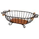 Fruteira de Mesa Rustica Ferro e Madeira Artesanal Fruteira de Mesa Rustica Ferro e Madeira Artesanal