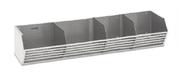 Fruteira de Parede Inox Fritomaq 4 Box 160x30 cm