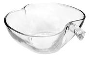 Fruteira de Vidro 29,5x26x11cm Em Formato de Maçã Happyware