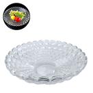 Fruteira de Vidro Transparente Decorativa 29cm Centro de Mesa Bubbles Super Resistente