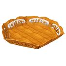 Fruteira em Mdf Cru 3mm com Detalhes Vazados para Mesa 30x30x5cm Lenobre