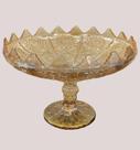 Fruteira em vidro ambar com pe 16cmx22cm 5255 - yx25-13