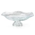 Fruteira Gourmet de Vidro Cristal Wave 32cm Com Pé Ruvolo