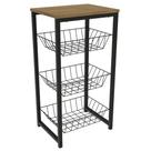Fruteira Organizadora LI035 40cm 3 cestos Kappesberg Fruteira Organizadora LI035 40cm 3 cestos Kappesberg