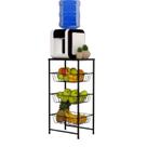Fruteira Para Cozinha Com 3 Cestos Removiveis Preto SF.Plus