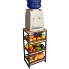 Fruteira Strassis Design SD-3300 Metal e MDF Cor: Preta