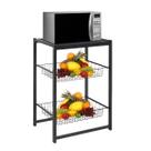 Fruteira Suporte De Chão Para Micro-ondas Forno Bebedouro Galão De Água Filtro Tampo Madeira Mdp Multiuso