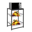 Fruteira Suporte De Chão Para Micro-ondas Forno Bebedouro Galão De Água Filtro Tampo Madeira Mdp Multiuso