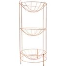 Fruteira tripla redonda rose gold arthi - Babilonia Fruteira tripla redonda rose gold arthi - Babilonia