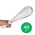 Fue Cozinha Fouet Doces Batedor Clara Inox 40cm Profissional