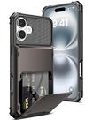 Funda cartera COOYA para iPhone 16 Plus 6.7'' color metalizado
