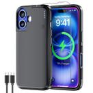 Funda con Batería NEWDERY para iPhone 16 5000mAh 6.1'' Negra