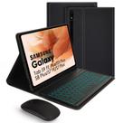 Funda con teclado y ratón para Samsung Galaxy Tab S7 FE/S7 Plus/S8 Plus/S9 FE Plus/S9 Plus de 12,4 pulgadas