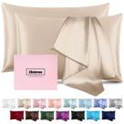 Funda de Almohada Casbrove de Seda de Morera Pack de 2 Champagne Queen