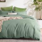 Funda de Edredón Bedsure California King Size Verde Salvia de Poliéster