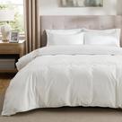 Funda de Edredón Bedsure Lujo Hotel Tamaño Queen 100% Algodón Blanco