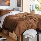 Funda de Edredón Bedsure para Cama Individual/Twin XL en Poliéster Marrón