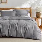 Funda de Edredón Oversize King Size Gris de Poliéster Bedsure Funda de Edredón Oversize King Size Gris de Poliéster Bedsure