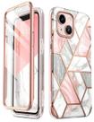 Funda i-Blason con Mármol Brillante para iPhone 13 6.1" con Protector de Pantalla