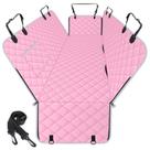 Funda Impermeable NECKORY para Asiento Trasero de Perro Rosa/Gris