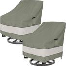 Funda Impermeable para Silla Lounge Giratoria de Exterior Aacabo 2 Unidades