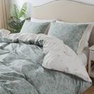 Funda Nórdica HoneiLife de Algodón con Estampado Floral para Cama Queen con 2 Fundas de Almohada