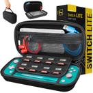 Funda Orzly para Nintendo Switch Lite con almacenamiento Negro