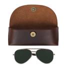 Funda para Anteojos TheAntiq de Cuero Marrón Hecha a Mano Unisex