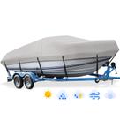 Funda para barco Mancro 5.2-5.8 m impermeable y resistente a los rayos UV gris