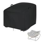 Funda para Silla Mecedora de Huevo para Patio Kasla Impermeable en Oxford Negro