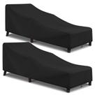 Funda para Sillón Chaise Lounge Arcedo Impermeable 2 Unidades Negro