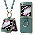 Funda para teléfono Lunivop compatible con Samsung Galaxy Z Flip 6 verde