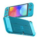 Funda Protectora RHOTALL 3 en 1 Azul Transparente para Nintendo Switch OLED