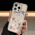Funda YTanazing para iPhone 16 Pro Transparente con Estrellas 3D Lindas