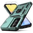 Funda YZOK para Samsung Galaxy A15 5G resistente a golpes con soporte giratorio