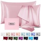 Fundas de Almohada de Seda Casbrove Mulberry, Suaves, Transpirables, Paquete de 2 Fundas de Almohada de Seda Casbrove Mulberry, Suaves, Transpirables, Paquete de 2