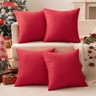 Fundas de Almohada MIULEE Impermeables Decoración Navideña 40x40 cm Rojo Fundas de Almohada MIULEE Impermeables Decoración Navideña 40x40 cm Rojo