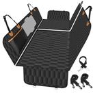 Fundas impermeables para asiento trasero de perro NECKORY para coche - S, Negro/Naranja