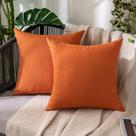 Fundas para Almohadas MIULEE Impermeables 55x55 cm Paquete de 2 Naranja Fundas para Almohadas MIULEE Impermeables 55x55 cm Paquete de 2 Naranja