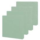 Fundas para cojines de patio impermeables y casuales 56x56x10 cm paquete de 4