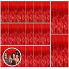 Fundo de festa BOMSI Red Streamers, pacote com 20, decoração de Natal Fundo de festa BOMSI Red Streamers, pacote com 20, decoração de Natal