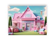 Fundo Fotográfico 1,55 X 1,20 - Casa de Princesa Rosa 016