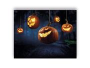 Fundo Fotográfico 1,55 X 1,20 - Halloween Abóboras Árvore 043