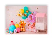 Fundo Fotográfico 2,20 x 1,50 - Cenário Infantil Doces 004