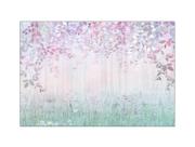 Fundo Fotográfico 2,20 x 1,50 - Floresta Rosa e Lilás Aquarela 001