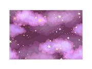 Fundo Fotográfico 2,20 x 1,50 - Nuvens Rosas e Estrelas 002